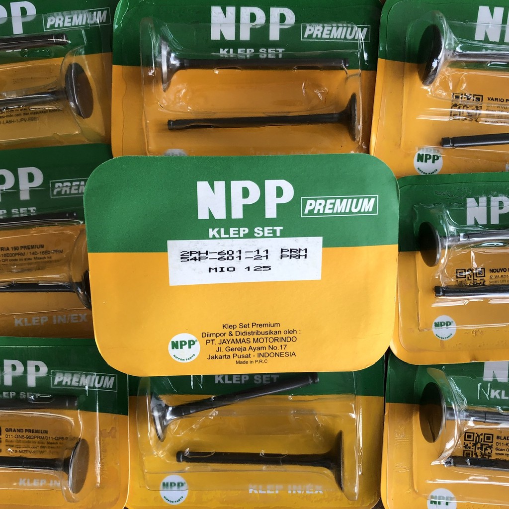 KLEP SET PREMIUM “ MIO 125 / MIO M3 “ NPP (KLEP IN & KLEP EX PREMIUM NPP)