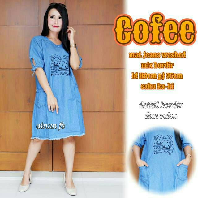 COFFE MIDI/DRESS JUMBO/DRESS JEANS/DRESS