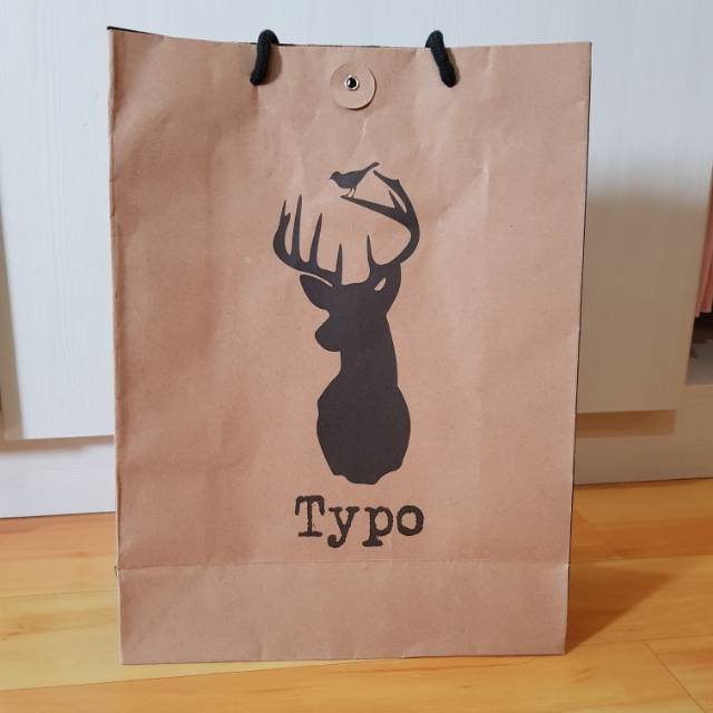 

(100% ASLI) Typo Map Paperbag BISA JADI MAP