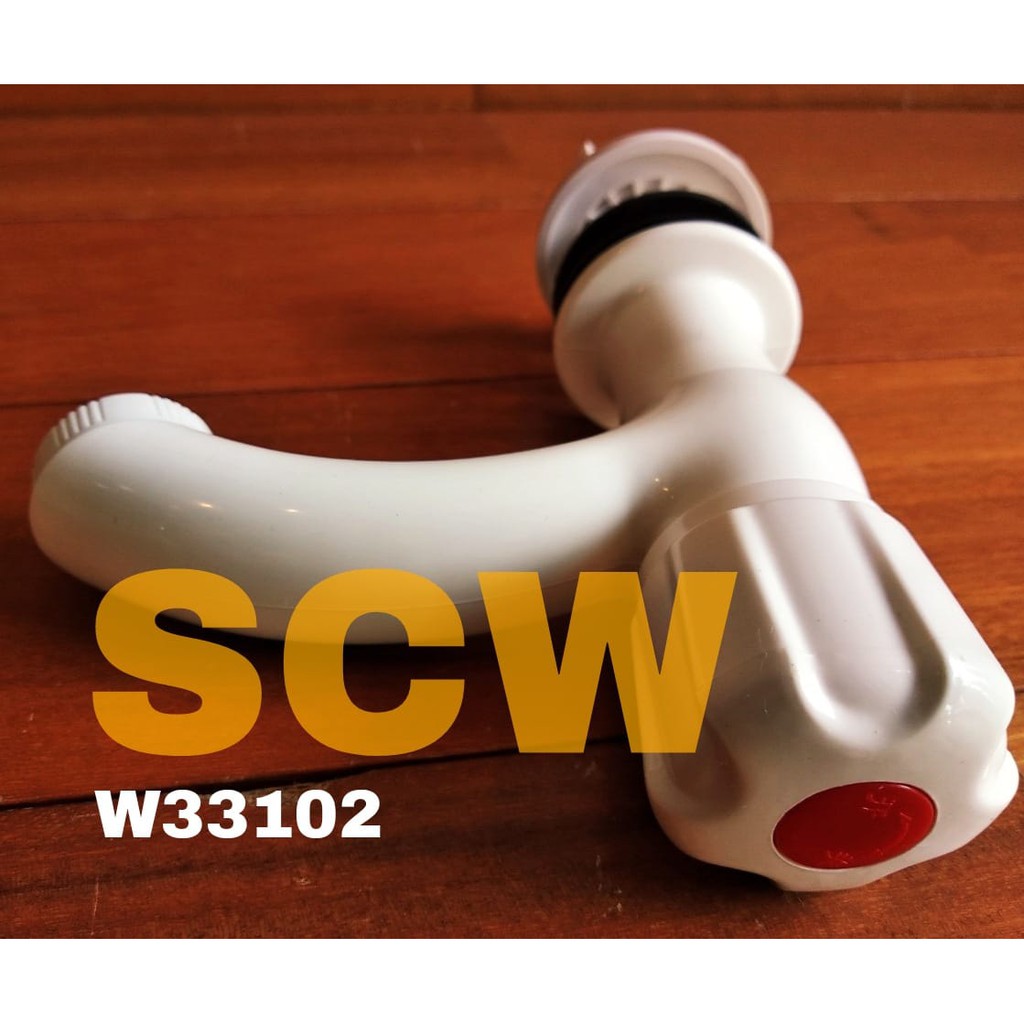 Keran Wastafel Tanam Lesso 1/2" inch W33102 DN15 Stop Kran Keran Tembok Plastik PVC