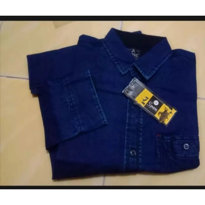 KEMEJA JEANS /KEMEJA DISTRO LENGAN PANJANG/KEMEJA PRIA LENGAN PANJANG,KEMEJA KASUAL PRIA