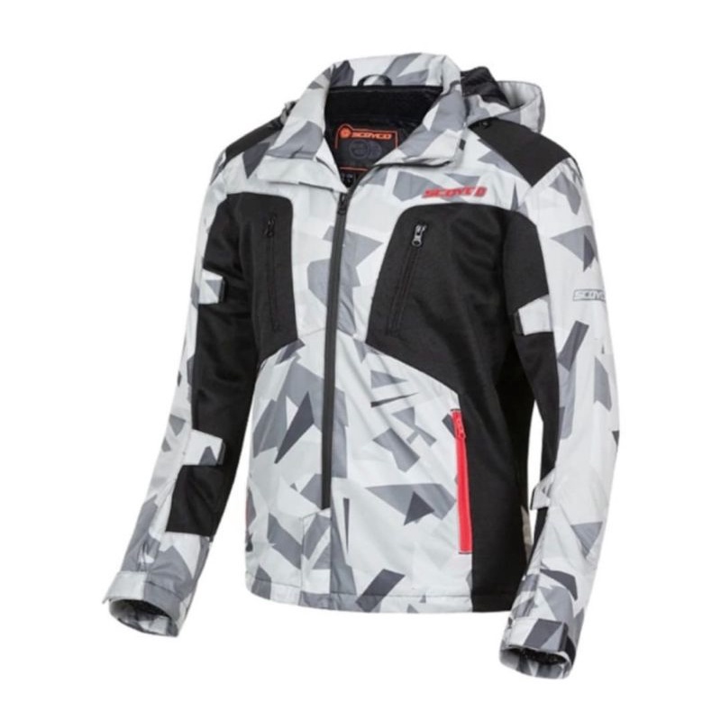 Jaket Scoyco JK99 JK 99 Camo CamoFlage Motorcycle Jaket Hooded