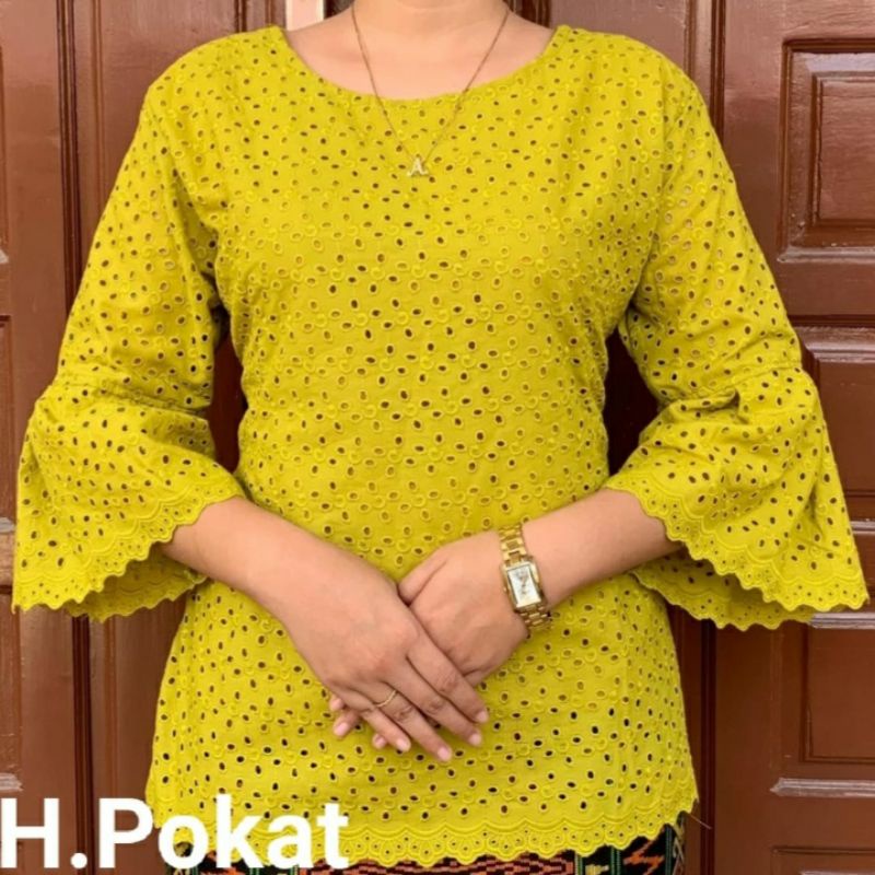 blus katun bordir bangkok