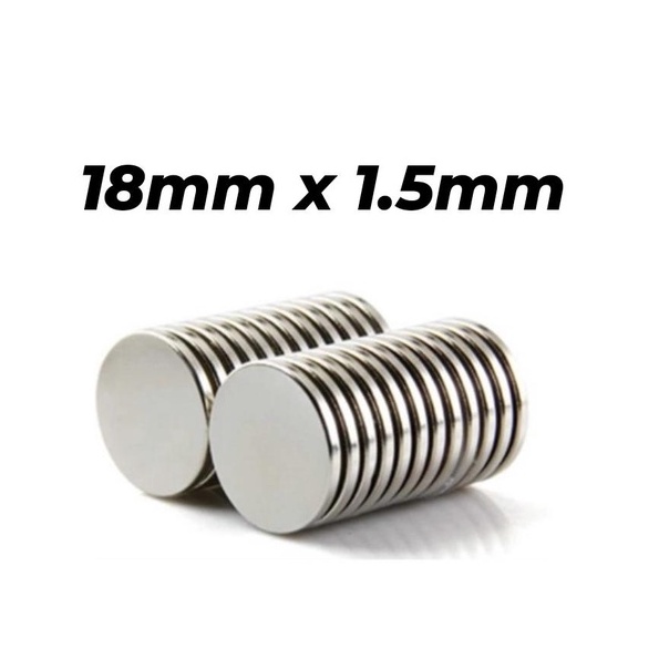 MAGNET NEODYMIUM TANEM 18 x 1.5 mm (BESAR &amp; KUAT) - SERBA GUNA (IMPORT)