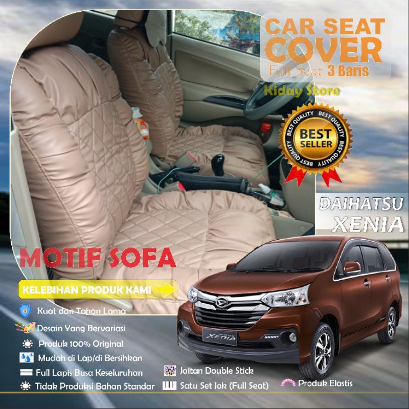 SARUNG JOK MOBIL XENIA MOTIF SOFA