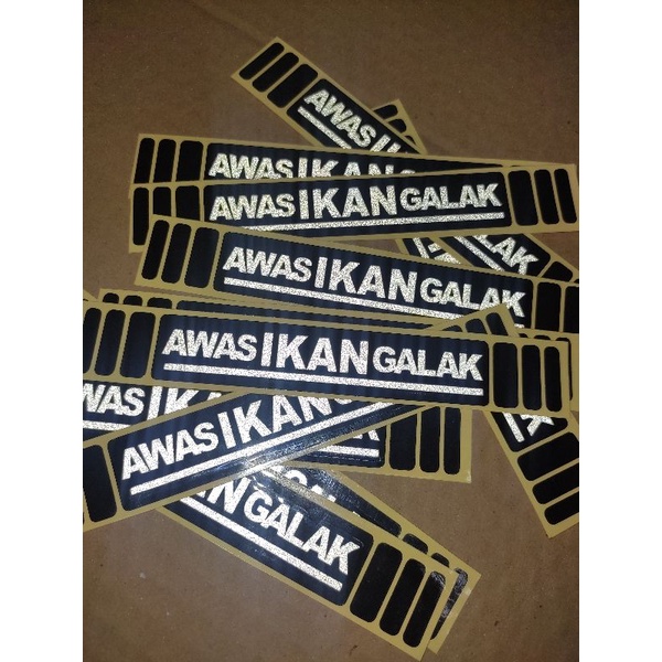 

sticker AWAS IKAN GALAK