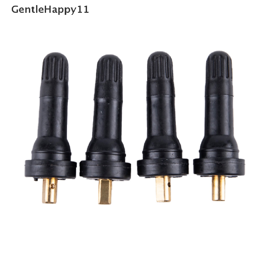 Gentlehappy 4Pcs Katup Sensor Tekanan Ban Tubeless Bahan Karet Untuk TPMS