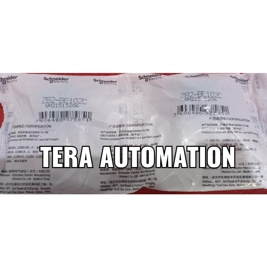 ZB2-BE101C NC ZB2-BE102C Blok Kontak untuk ZB2-B Seri 22 Mm Push Butto