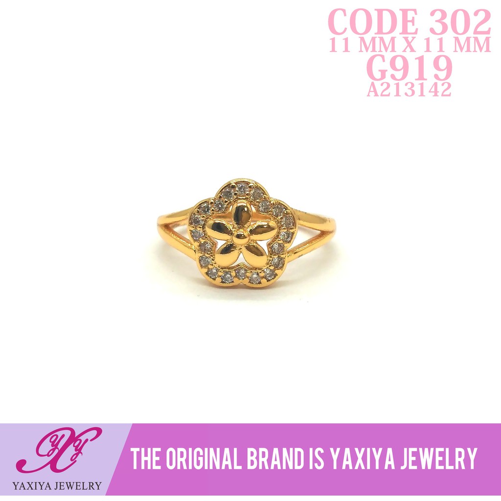 

Cincin Permata Lapis Emas Perhiasan Imitasi Gold Yaxiya Jewelry 302