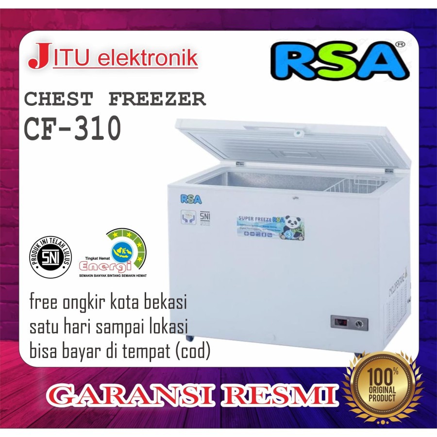 RSA CF 310 CHEST FREEZER BOX 300 L LEMARI PEMBEKU 300 LITER BY GEA