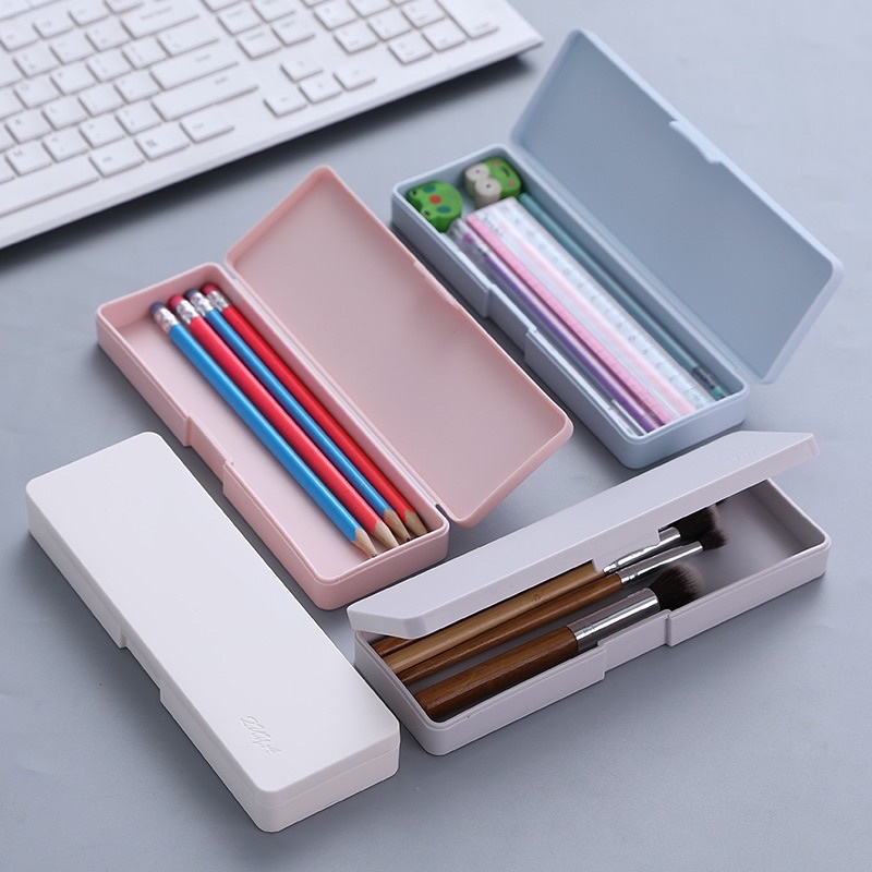 

(BELANJAONLINEKU) Tempat Pensil Polos Aesthetic / Kotak Pensil Simple / Kotak Pensil Korea / Kotak pensil pastel