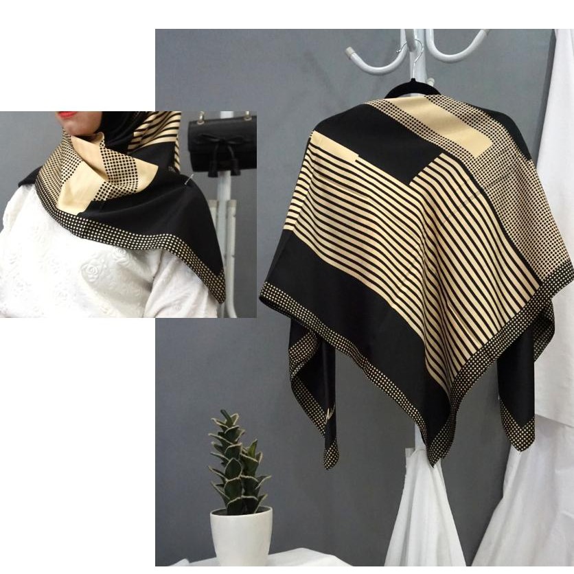 Jual Black-Gold Hijab Square | Shopee Indonesia