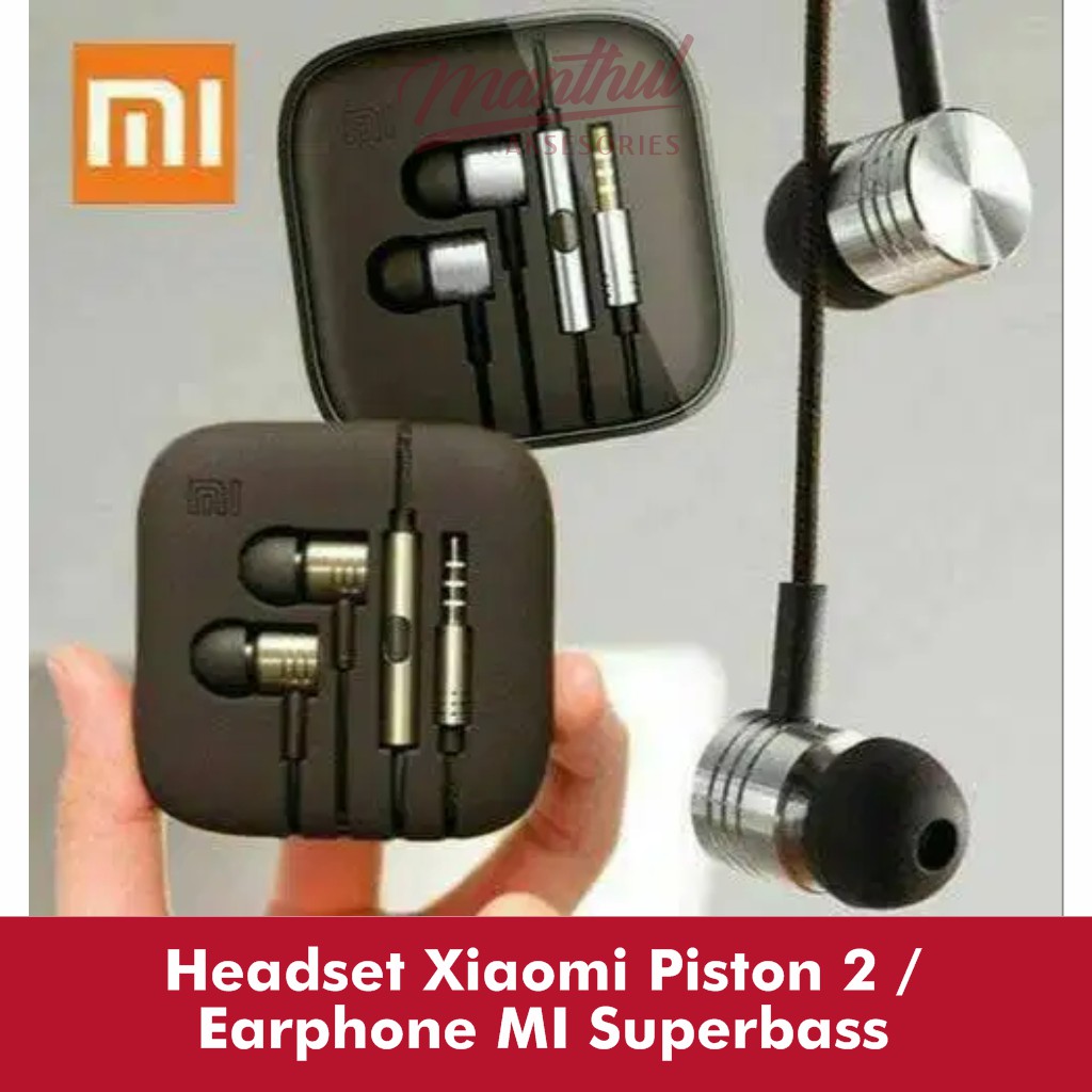 Headset Xiaomi Piston 2 / Earphone MI Superbass