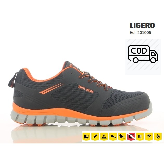 Sepatu Safety JOGGER LIGERO ORANGE S1P SRC ESD