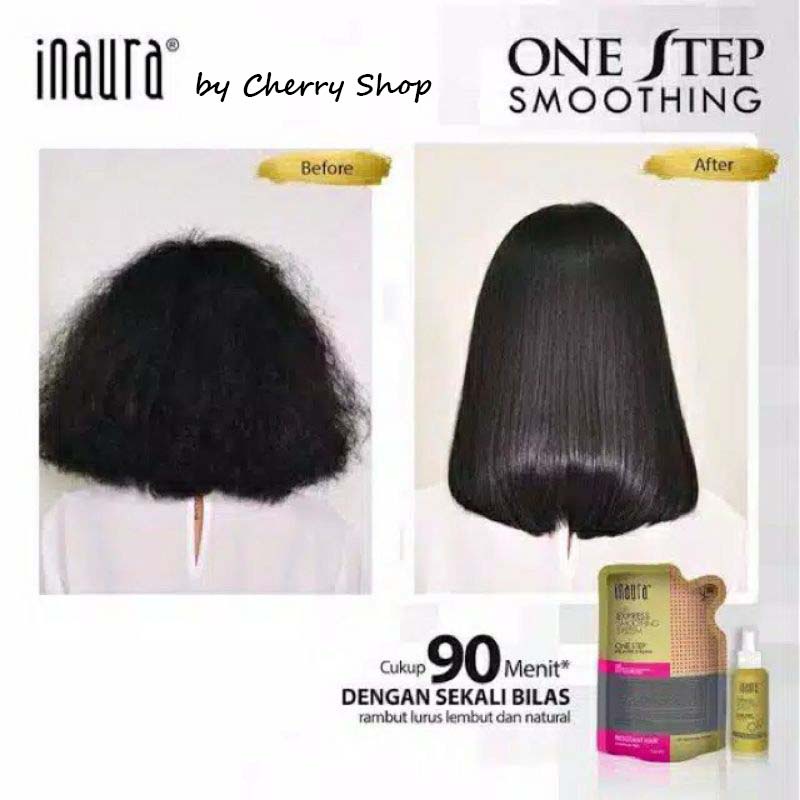 [KEMASAN BARU] [130ML] [BPOM]  Inaura One Step (Kecil) Express Smoothing 130ML | 130 gr | pelurusan rambut | smoothing keratin | bonding | ion | pelurusan | smothing blow