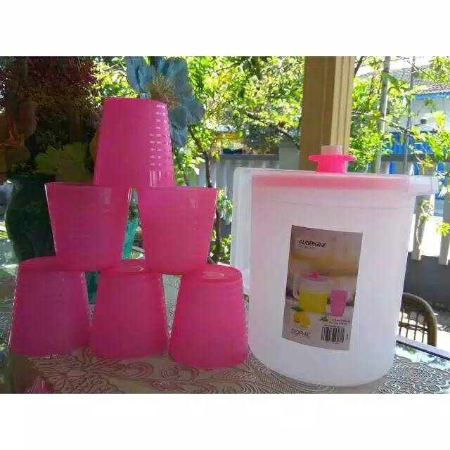 AUBERGINE PITCHER SET 7 SUNDAY SOPHIE PARIS