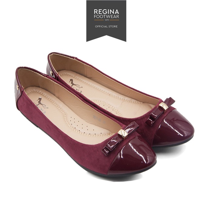 Regina Footwear DEA Flat Shoes 1702-06 Maroon