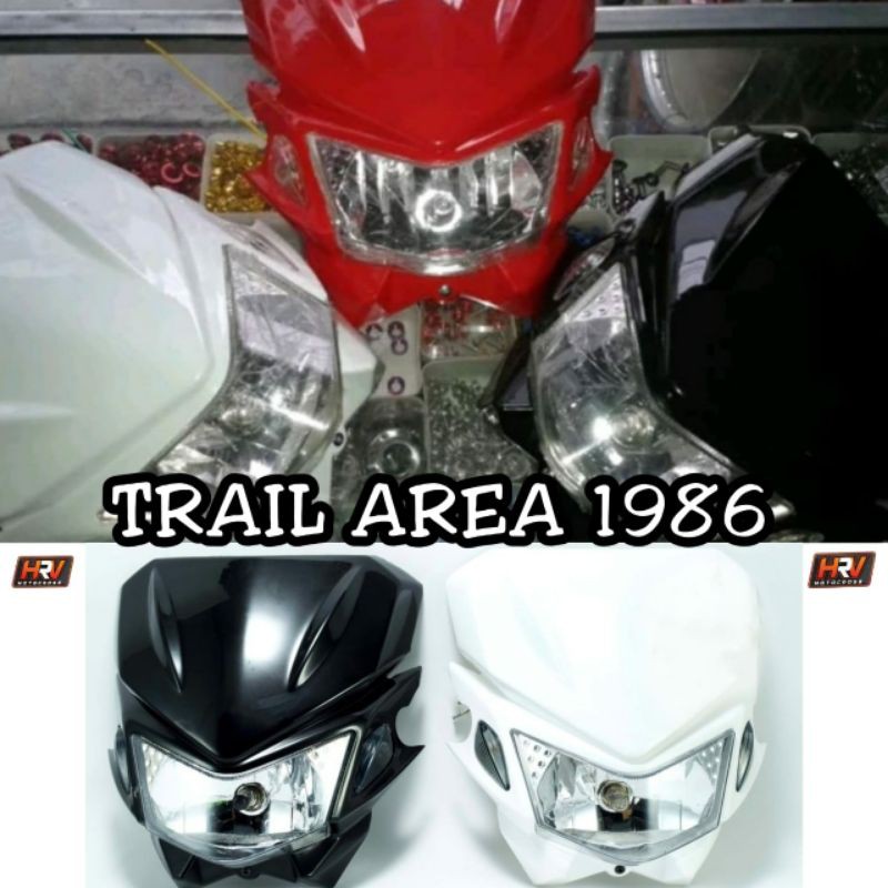 Reflektor KLX 150 kedok tanduk KLX 250 headlamp head lamp KLX 150 250 Tanduk