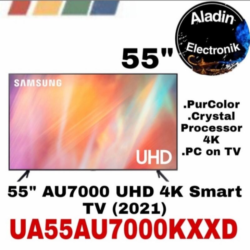 TV Samsung 55AU7000 - Smart Powerful Crystal 4K UHD TV 55 Inch