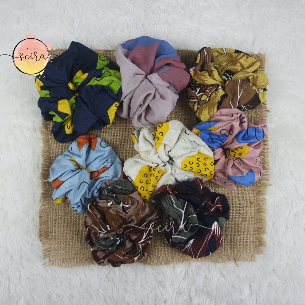 Scrunchie / Ikat Rambut Scrunci / Cepol Rambut / Fashion Hijab / Fashion Wanita / Termurah Terlaris