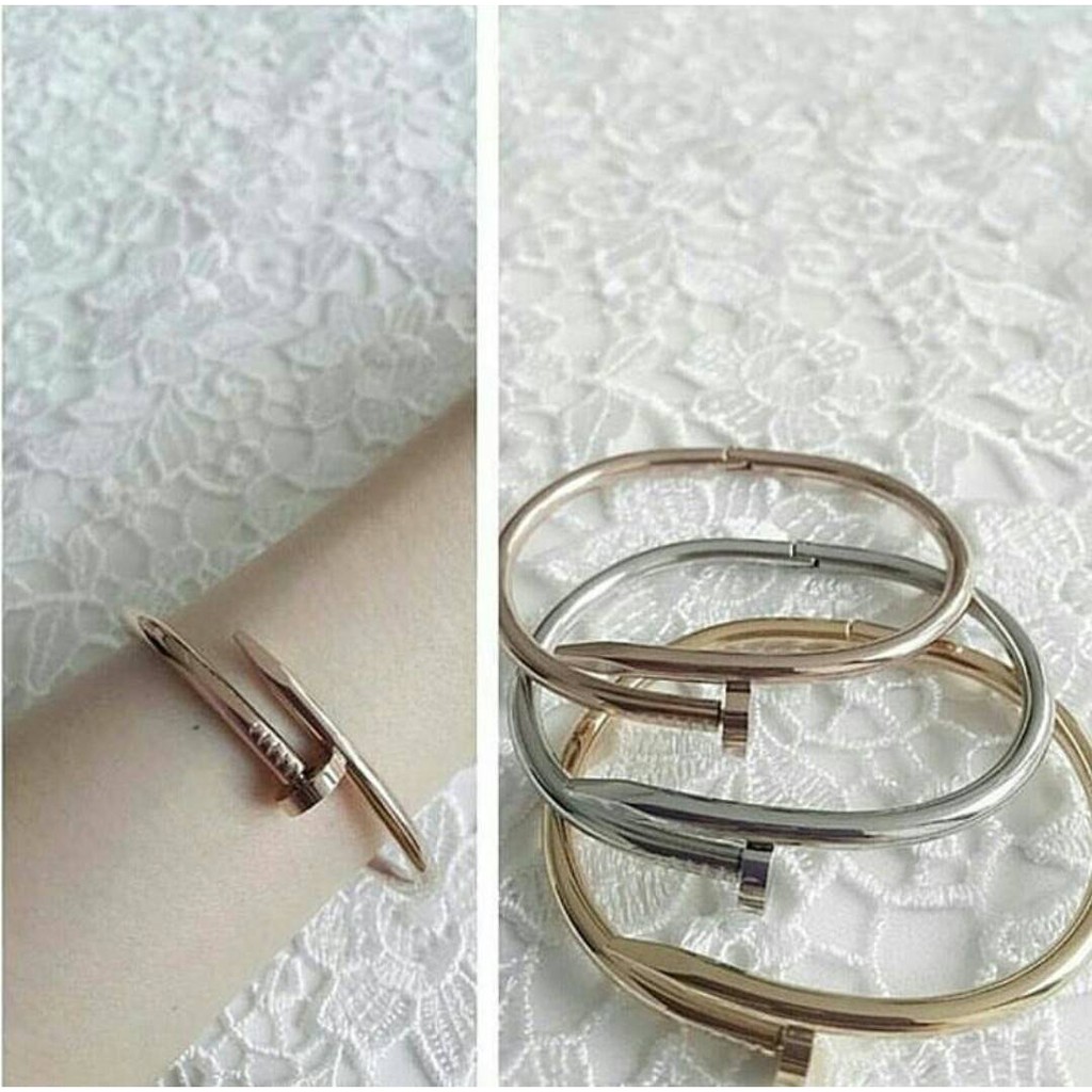 gelang pria cartier just nail premium - best seller