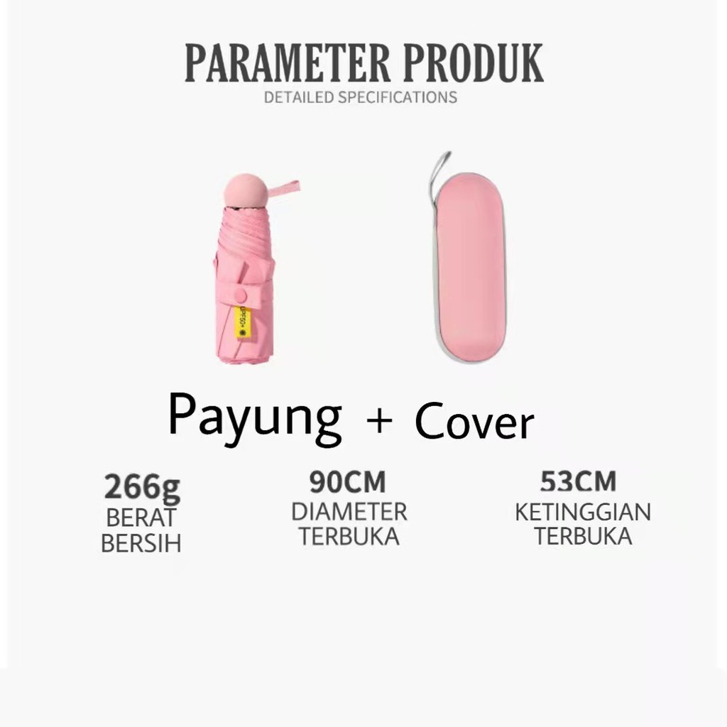 Payung Lipat Mini Anti UV / Payung Kapsul