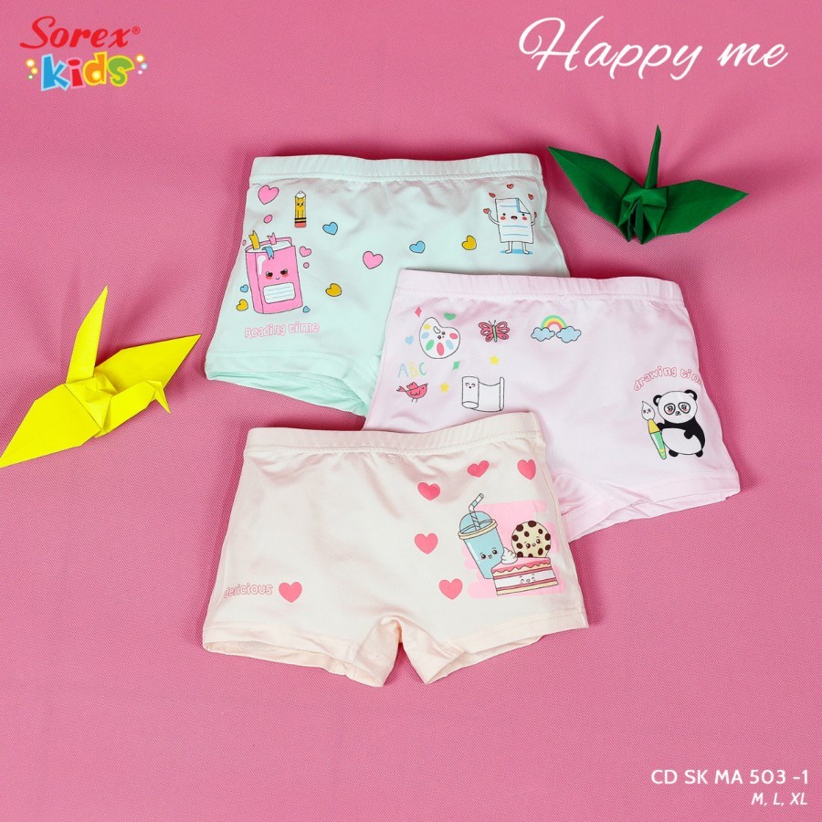 Sorex Kids Boxer Anak MA 503 Cat Series - Sweetie Cat Isi 3 Pcs