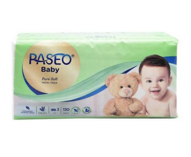 Paseo Baby Puresoft Facial Travel Pack Tissue [ 130 sheets]