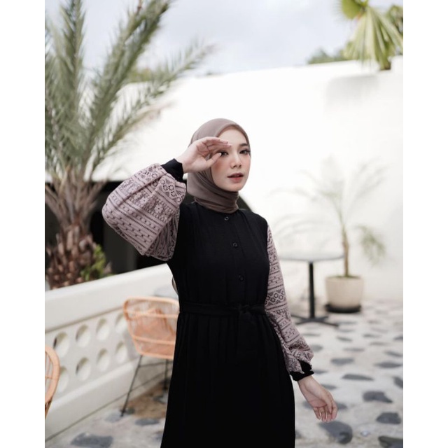 AZMA LONG DRESS - DRESS BRUKAT KONDANGAN WANITA REMAJA MUSLIM KEKINIAN - BAJU GAMIS HITAM WANITA TERBARU 2022 – GAMIS BRUKAT ANAK PEREMPUAN – DRESS KOREA – DRESS IMPORT – DRESS PESTA – DRESS BUSUI – DRES – PAKAIAN WANITA