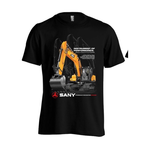 Kaos excavator sany kaos bego sany kaos sablon alat berat kaos alat berat kaos tambang kaos cowok al