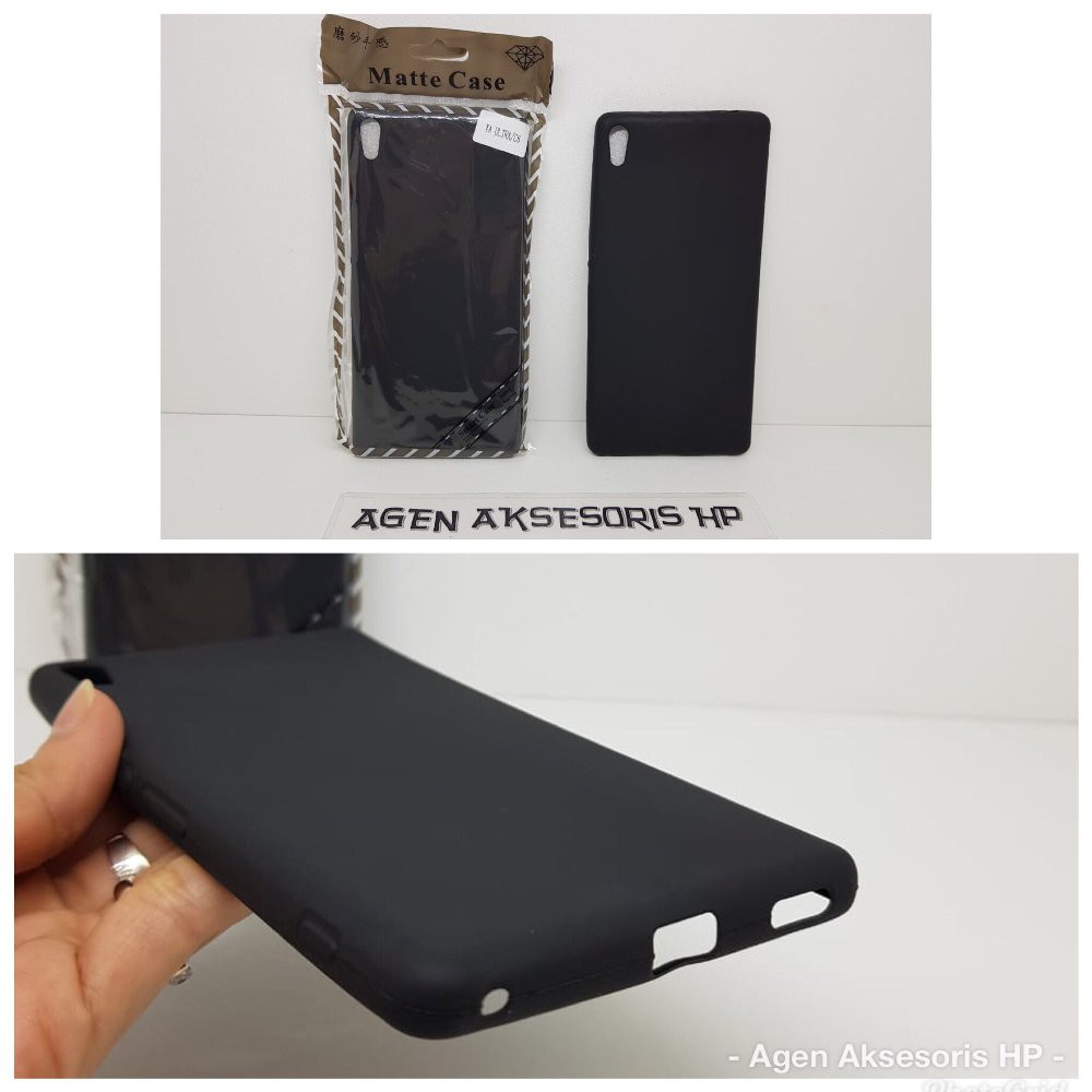 Slim Black Mate Sony Xperia XA Ultra Dual F3212 F3216 6.0 inchi SoftCase Anti Glare Anti Sidik Jari