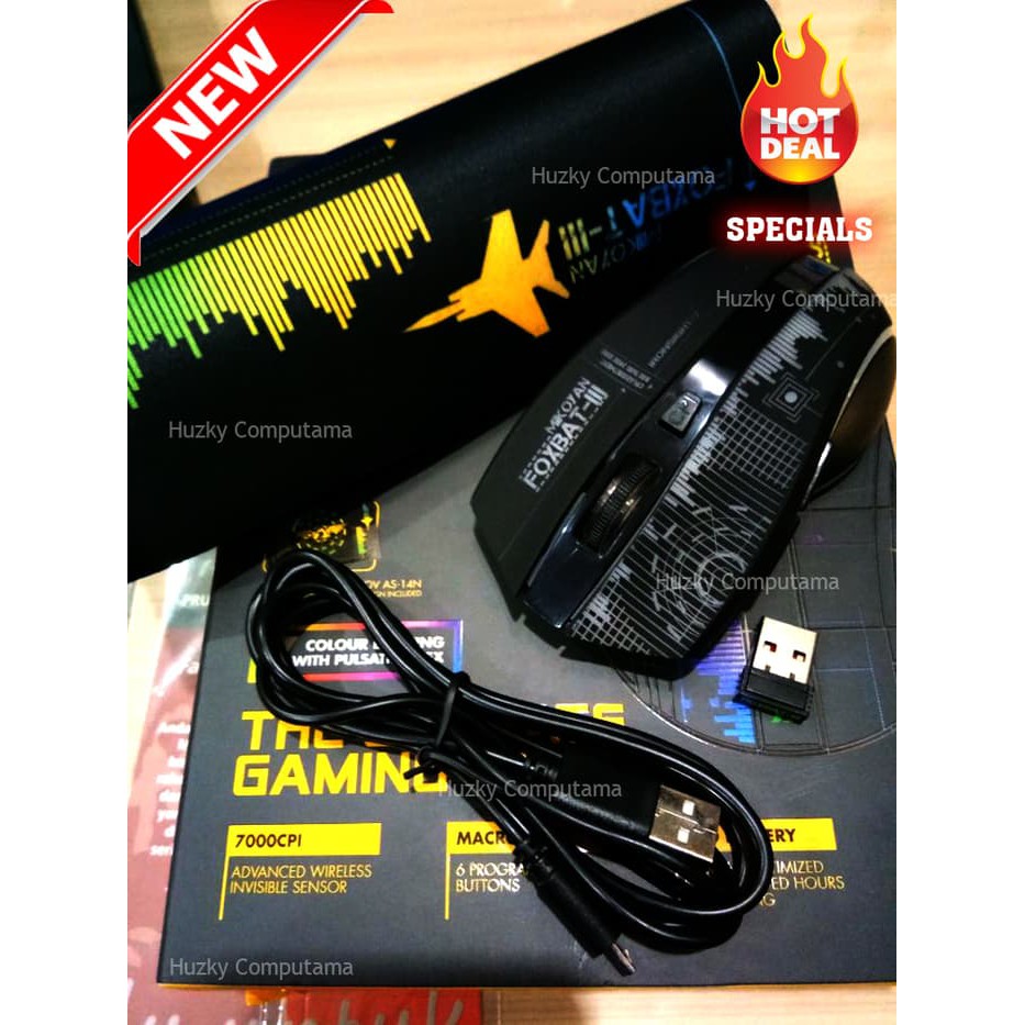 OBRAL  [ARMAGGEDDON] FOXBAT-III Wireless MACRO Gaming SPECIALIST Mouse