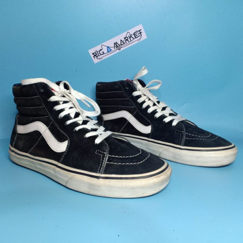 Vans SK8 High Black White 40,5 TC8D Sepatu Second Bekas Murah Thrifting Preloved Sneakers skateboard