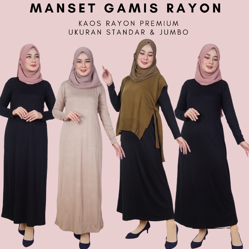 Manset Gamis/Manset Dress Rayon Super Adem