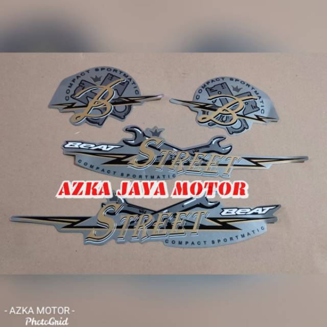Striping/sticker honda beat fi 2020/beat street 2020 (silver)
