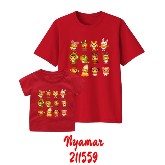 Kaos Imlek 2022 - kumpulan animals year of tiger - Kaos chinese