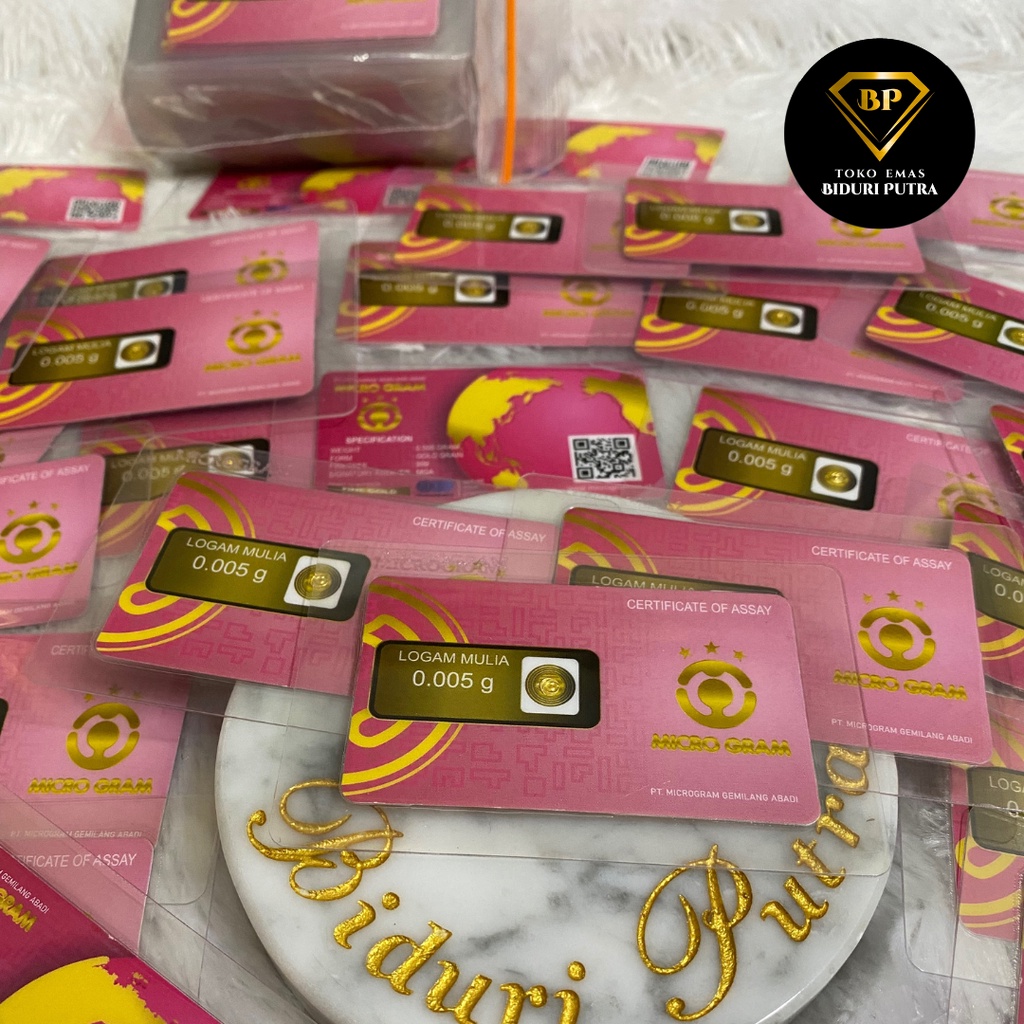 EMAS MINI 0.001gr - 0.1gr LOGAM MULIA 24KARAT DIJAMIN ASLI ORIGINAL MICRO GRAM/ BABYGOLD / MINIGRAM / MINIGOLD  100% EMAS MURNI ASLI TERMURAH TOKO EMAS SOUVENIR PERNIKAHAN TERMURAH HADIAH KADO ULANG TAHUN EMAS BATANGAN EMAS 0,001 TERMURAH-Grosir51-75pcs0.005