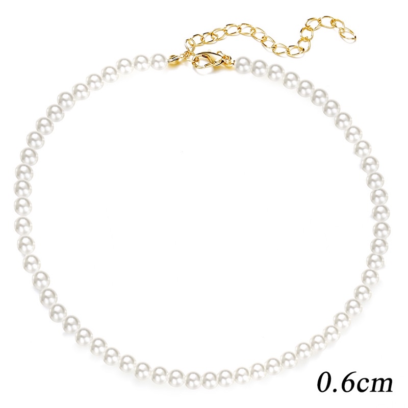 Necklace Pearl Double Layer Kalung Mutiara Fashion Korea China Import