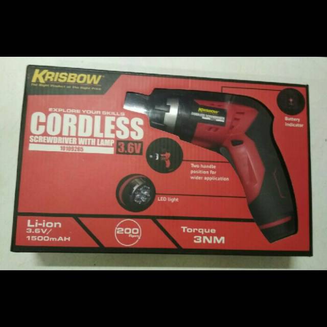 Cordless krisbow (obeng charger)