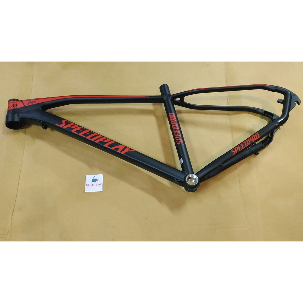 Frame Batang Sepeda Speedplay Mtb 27.5" Black Red Alloy Original