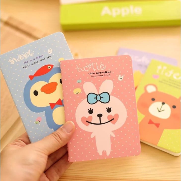 BUKU TULIS MINI MOTIF KARTUN KECIL MINI BOOK TULIS MEMO