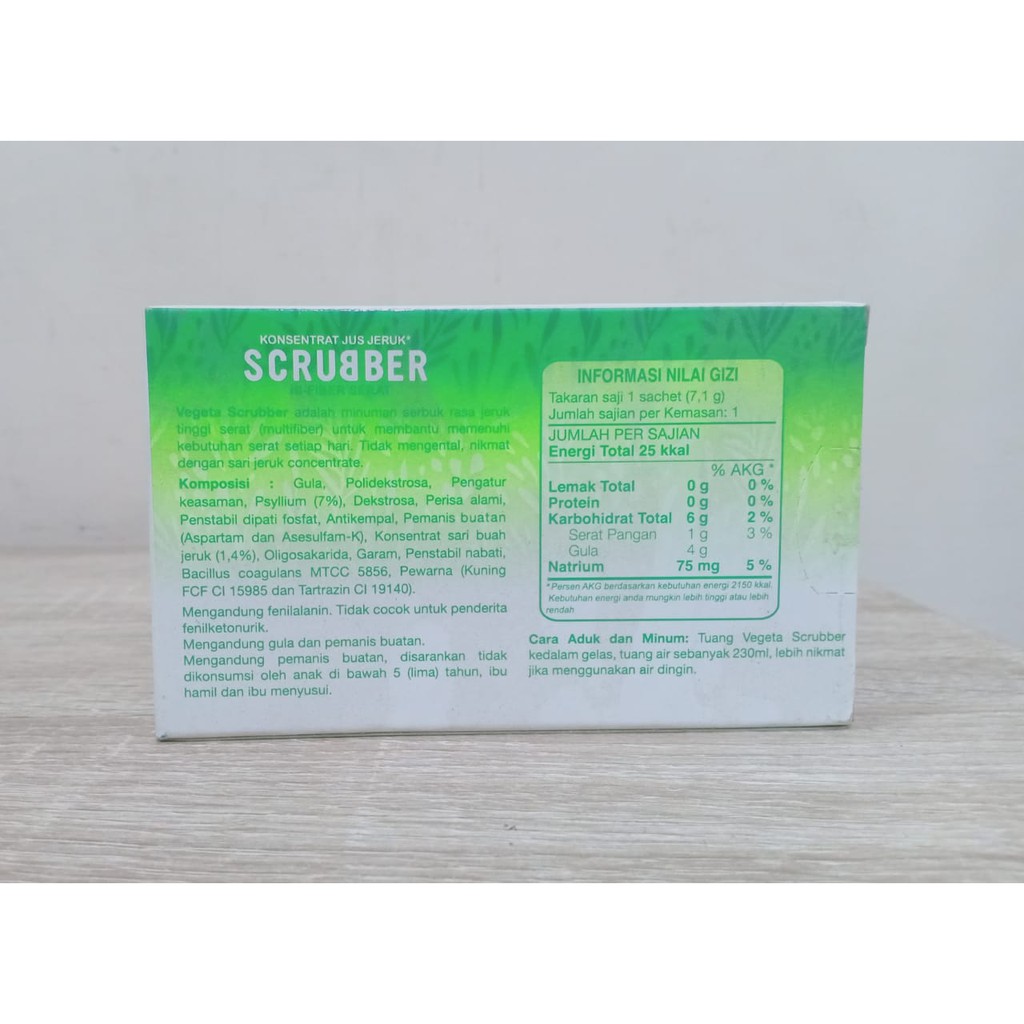 SCRUBBER VEGETA JERUK - 1 BOX ISI 6 SACHET