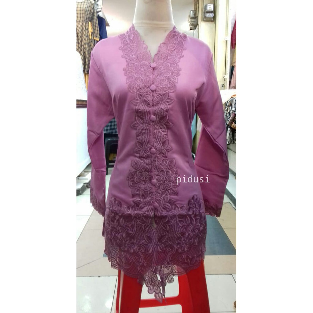 Kebaya encim bordir lengan panjang / kebaya encim formal