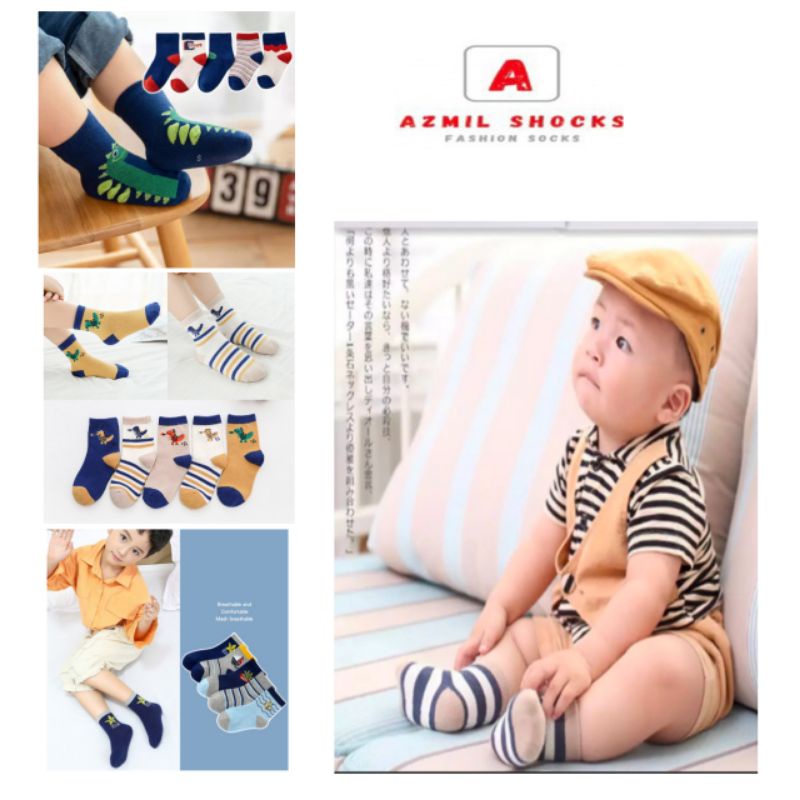5 Pasang Kaos Kaki Bayi Motif Lucu Baby Socks