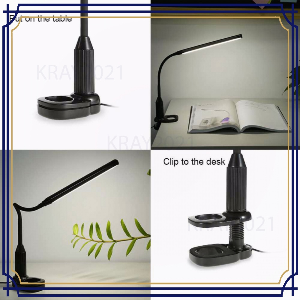 Lampu Meja LED Desk Lamp Clip 24 LED 5W - L1515W