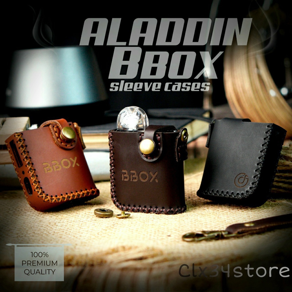 (Lanyard Free) bbox aladdin premium sleeve case / holder casing bbox aladdin free lanyard leather case lanyard