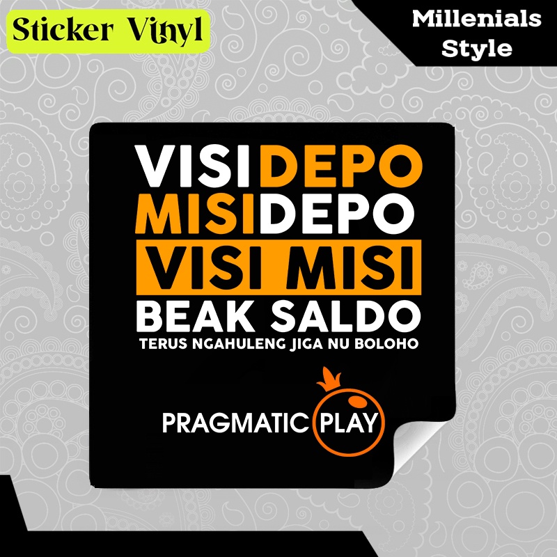

Stiker Sticker Game Slot DB Pragmatic Play Visi Depo Misi Depo Beak Saldo Ngahuleng Boloho Aesthetic Bahan Vinyl Satuan Anti Air