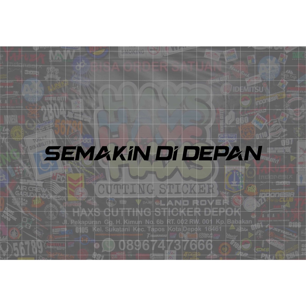 Cutting Sticker Logo Tulisan Yamaha Semakin Didepan Ukuran 15 Cm