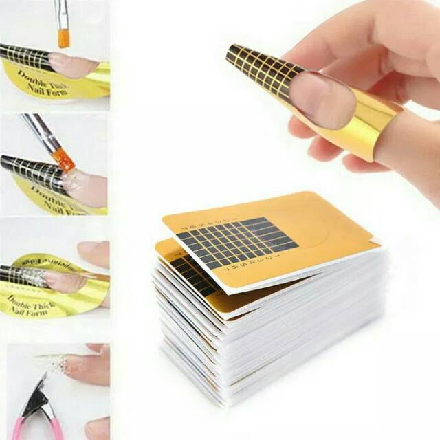 Nail Art Form Gel Extension Acrylic Cetakan Extension Kuku Nail Art Form Gel Extension Acrylic Cetakan Extension Kuku