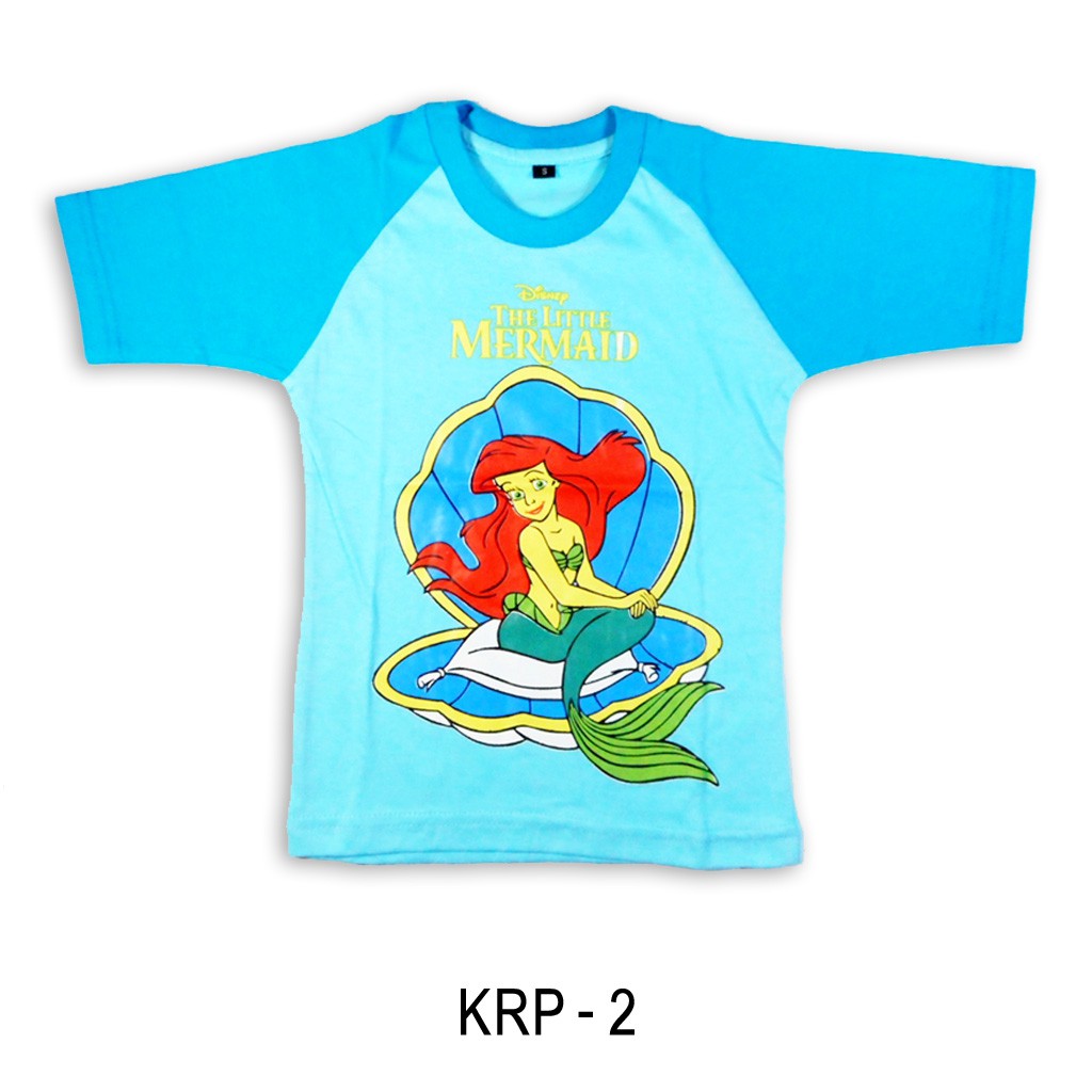 Kaos Karakter Anak Cewek Ukuran S / Kaos Atasan Anak usia 2 th / Kaos Anak Cewek (KRP)